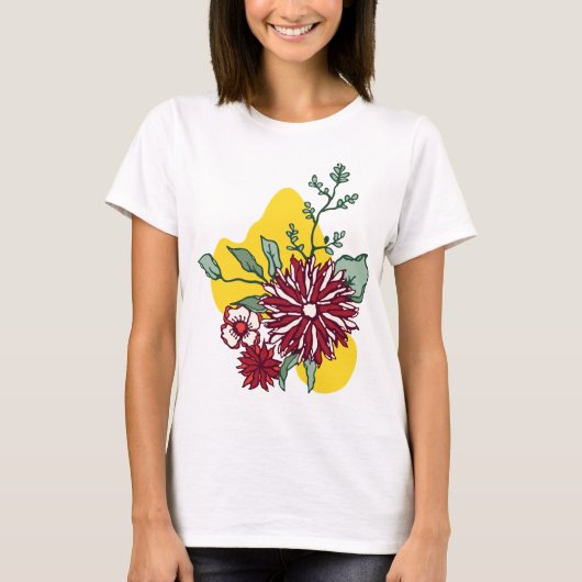 Stock Up op Floral Vrouwen T-shirts vandaag (Voorkant)