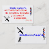 stock-vector-barber-shop-pole-32983312, barber,... visitekaartje (Voorkant / Achterkant)