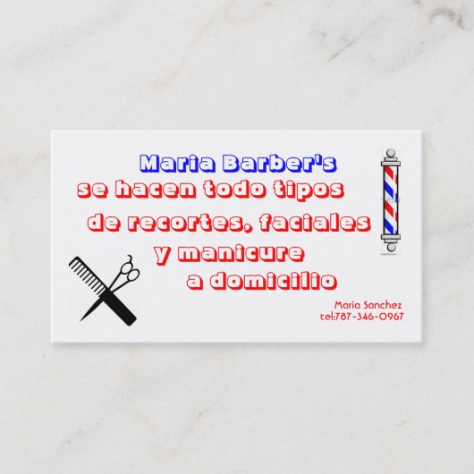 stock-vector-barber-shop-pole-32983312, barber,... visitekaartje (Voorkant)