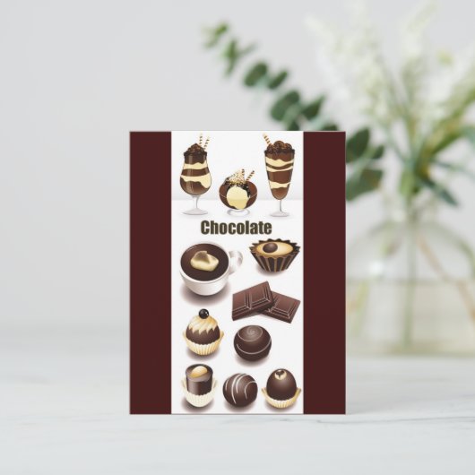 Stock Vectors - Chocolade Briefkaart (Staand voorkant)