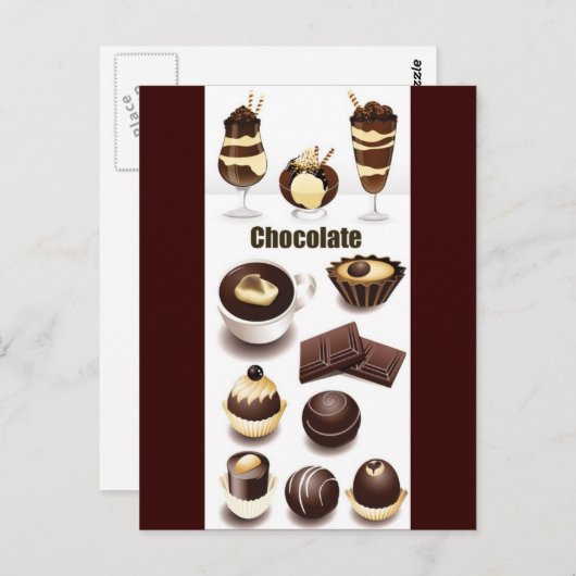 Stock Vectors - Chocolade Briefkaart (Voorkant / Achterkant)