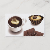 Stock Vectors - Chocolade, Naam, Adres 1, toevoege Visitekaartje (Achterkant)