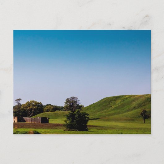 Stockade en Monks Mound, Ilinois Briefkaart (Voorkant)