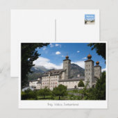 Stockalper Palace, Brig-Glis, Zwitserland Briefkaart (Voorkant / Achterkant)
