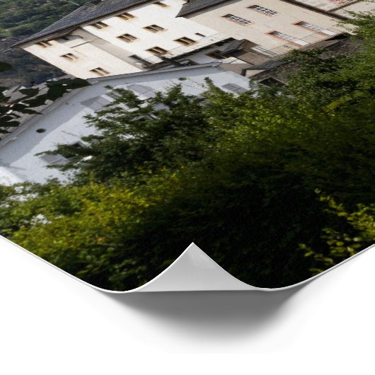 Stockalper Palace, Brig-Glis, Zwitserland Poster (Hoek)