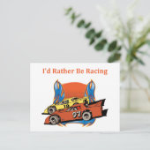 Stockauto-racisme Briefkaart (Staand voorkant)