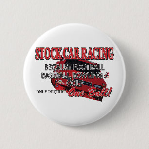 Stockauto-racisme Ronde Button 5,7 Cm