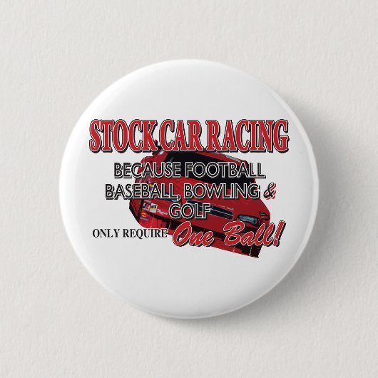 Stockauto-racisme Ronde Button 5,7 Cm (Voorkant)