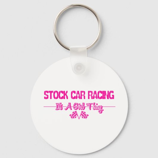 Stockauto-racisme Sleutelhanger (Voorkant)