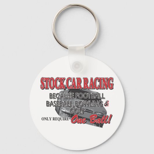 Stockauto-racisme Sleutelhanger (Voorkant)