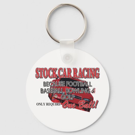 Stockauto-racisme Sleutelhanger (Voorkant)