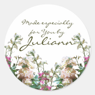 Stockbloem/ CadeauLabel Ronde Sticker