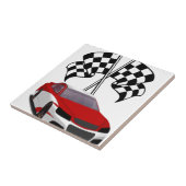 Stockcar Racing & Flags Tegeltje (Zijkant)