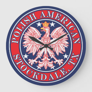 Stockdale Texas Poolse Amerikaanse adelaar Grote Klok