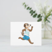 Stockende meerkat briefkaart (Staand voorkant)