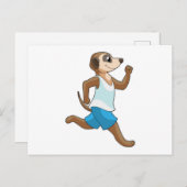 Stockende meerkat briefkaart (Voorkant / Achterkant)