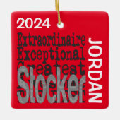 Stocker Extraordinaire CUSTOM Keramisch Ornament (Voorkant)