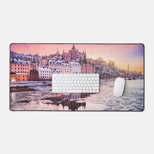 Stockholm bevroren Mariaberget Bureaumat (Keyboard & Muis)