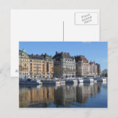 Stockholm Boats en Buildings Briefkaart (Voorkant / Achterkant)