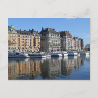 Stockholm Boats en Buildings Briefkaart