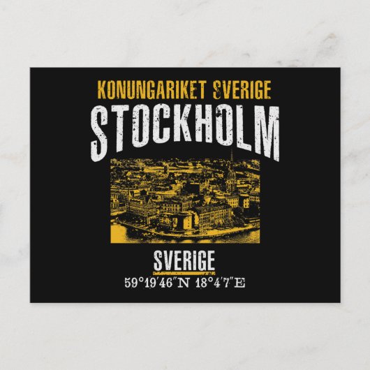 Stockholm Briefkaart (Voorkant)