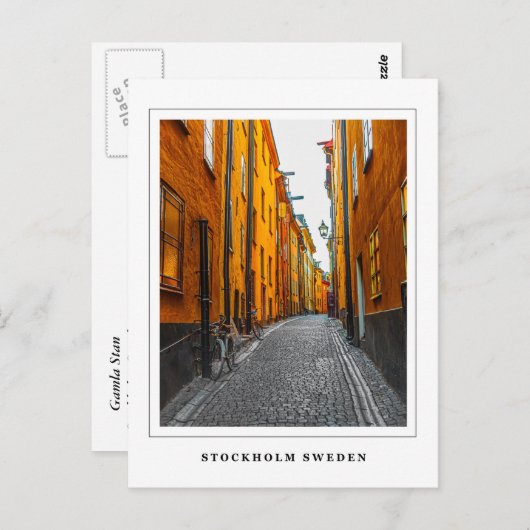 Stockholm Briefkaart (Voorkant / Achterkant)