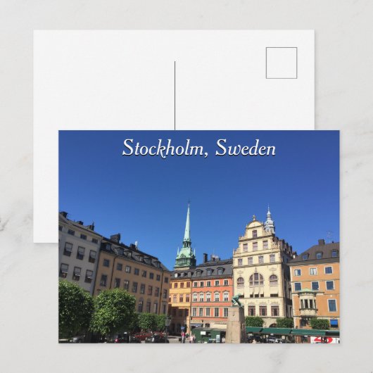 Stockholm, Briefkaart Zweden (Voorkant / Achterkant)
