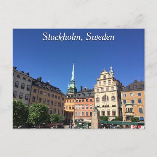 Stockholm, Briefkaart Zweden (Voorkant)