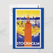  Stockholm Briefkaart Zweden (Voorkant / Achterkant)