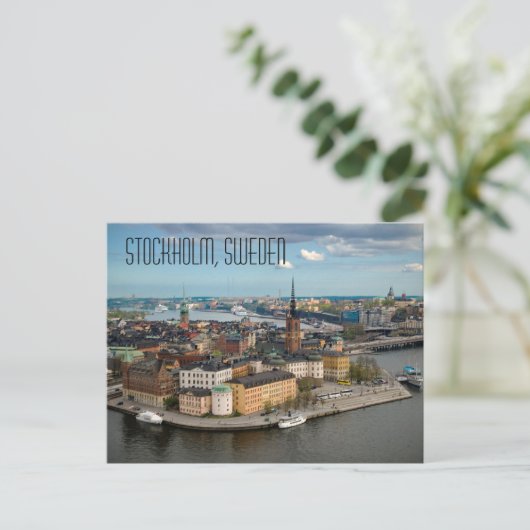 Stockholm, Briefkaart Zweden (Staand voorkant)