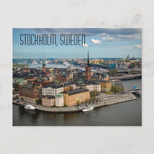 Stockholm, Briefkaart Zweden (Voorkant)