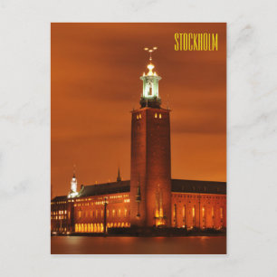 Stockholm City Hall, Zweden Briefkaart