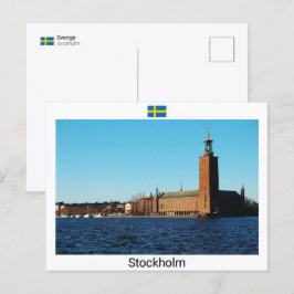 Stockholm City Hall - Zweden Briefkaart