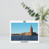 Stockholm City Hall - Zweden Briefkaart (Staand voorkant)