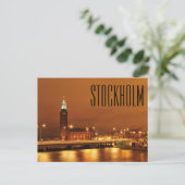 Stockholm City Hall, Zweden Briefkaart (Staand voorkant)