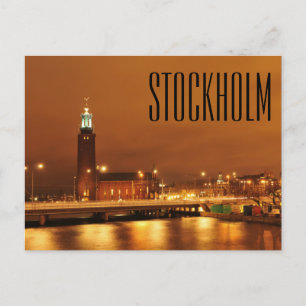 Stockholm City Hall, Zweden Briefkaart