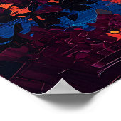 Stockholm City Skyline Poster - Zweedse stadskunst (Hoek)