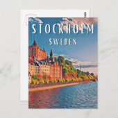 Stockholm, de Scandinavische Museumhoofdstad Briefkaart (Voorkant / Achterkant)