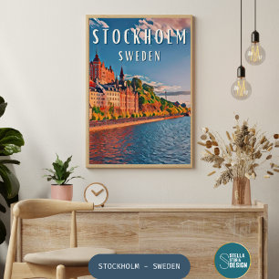 Stockholm, de Scandinavische Museumhoofdstad Poster