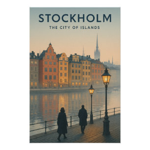 STOCKHOLM — DE STAD VAN EILANDEN PERFECT POSTER