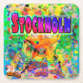 Stockholm Epoch Hour Coaster Kartonnen Onderzetters (Voorkant)