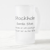 Stockholm Gamla Stan med Ordspråk Matglas Bierpul (Voorkant rechts)