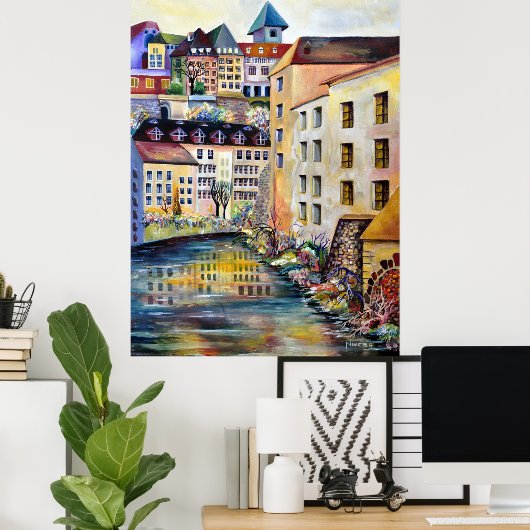 Stockholm, Gamla Stan, Old Town Poster (Thuiskantoor)