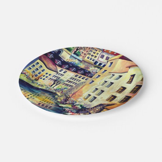 Stockholm - Gamla Stan, oude stad, Zweden Papieren Bordje (Gekanteld)