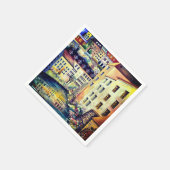 Stockholm - Gamla Stan, oude stad, Zweden Servetten (Hoek)