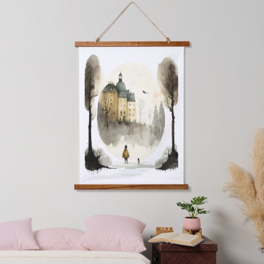 Stockholm Hangend Wandkleed (Slaapkamer)