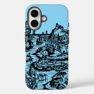 Stockholm hoofdstad en meest bevolkte stad van Zwe iPhone 16 Hoesje