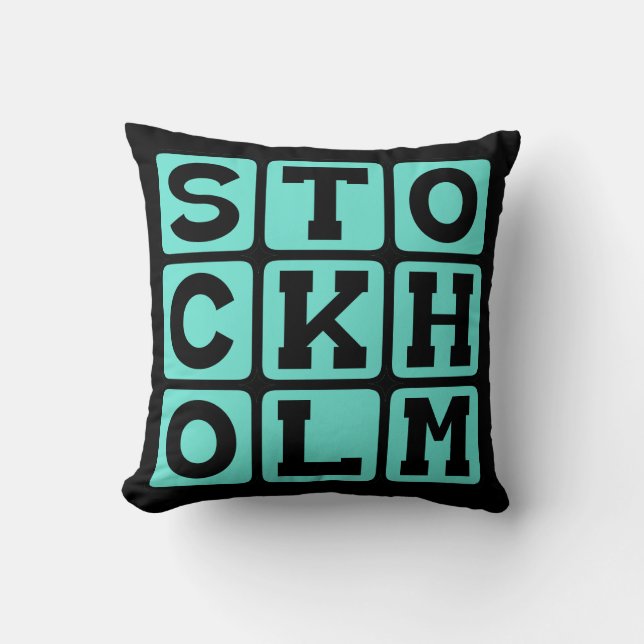 Stockholm, Hoofdstad van Zweden Kussen (Voorkant)