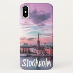 Stockholm Hoofdstad van Zweden Nacht Stadsgezicht Case-Mate iPhone Case