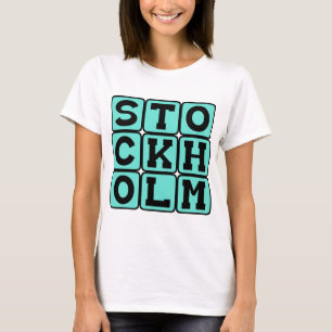 Stockholm, Hoofdstad van Zweden T-shirt